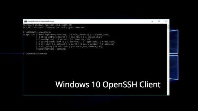 Installare openSSH nativo su pc Windows 10