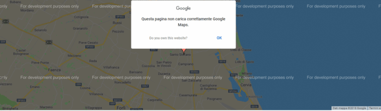 [Risolto] Problema Google Maps sui siti Web
