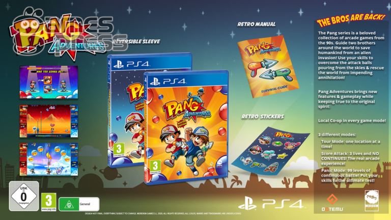 Pang Adventures Playstation 4 e Switch anni 90