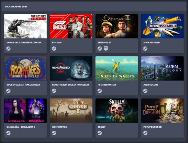 Humble Choice di Aprile 2021