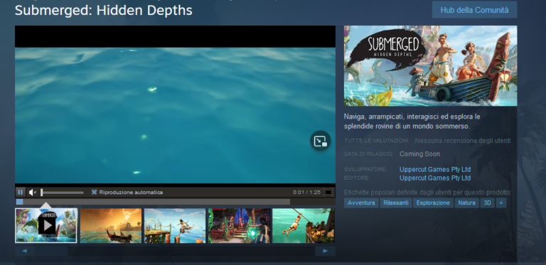 Submerged: Hidden Depths non più esclusiva Stadia mentre Submerged su Steam si Aggiorna