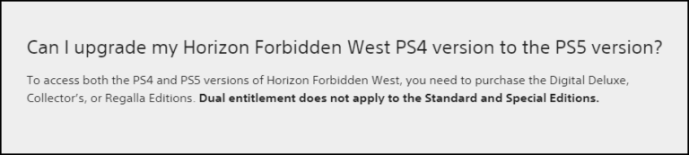 Da PlayStation 4 a PlayStation 5: passo indietro per Horizon Forbidden West e…