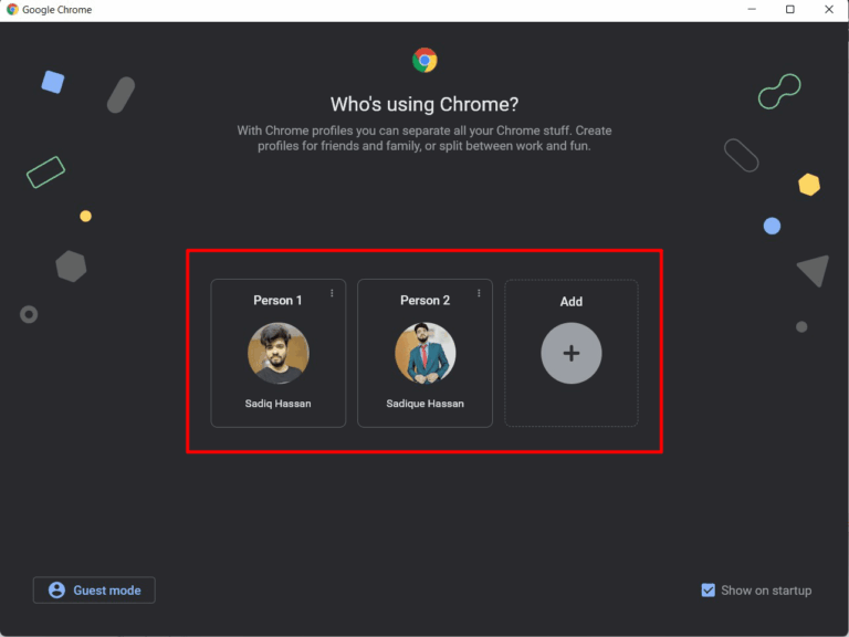 Chrome Profili utente esporta importa