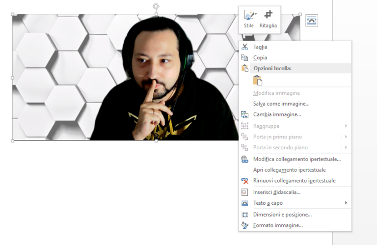 Aggiungere Link a Porzione di Immagine in Word e Powerpoint