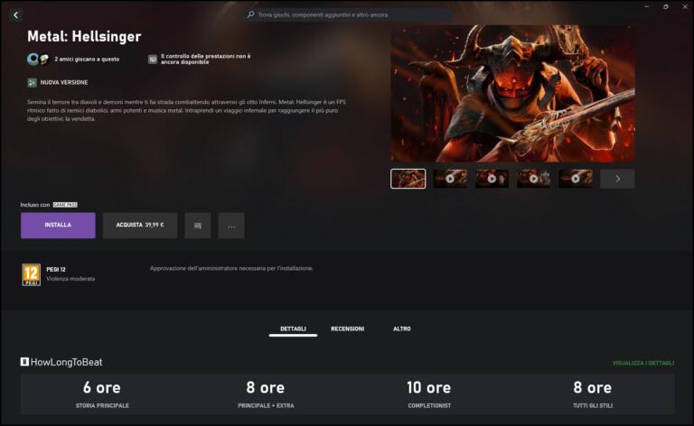 Xbox app howlongtobeat
