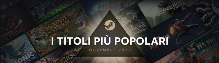 Top 20 dei videogiochi più venduti su Steam – Novembre 2022