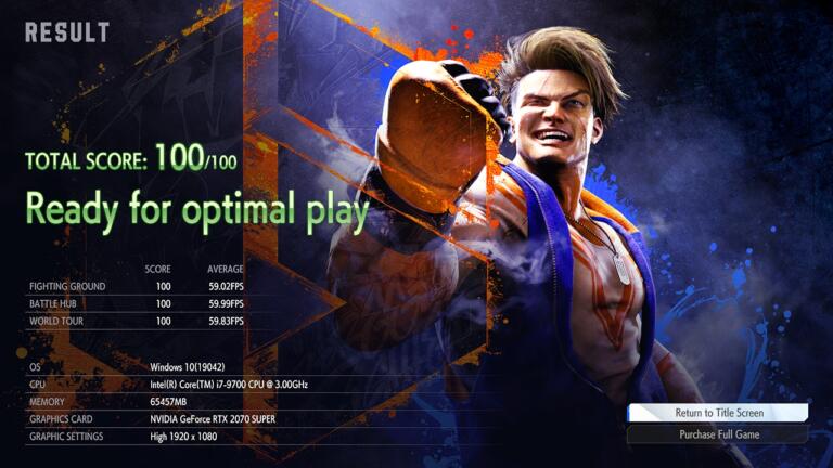 Street fighter 6 - Benchmark Tool Disponibile