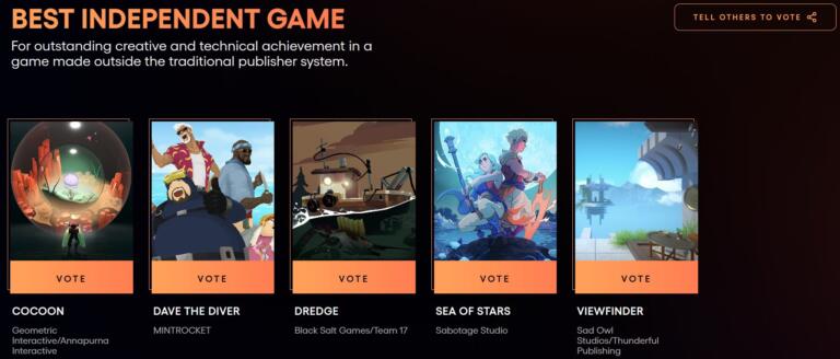 the game awards indie