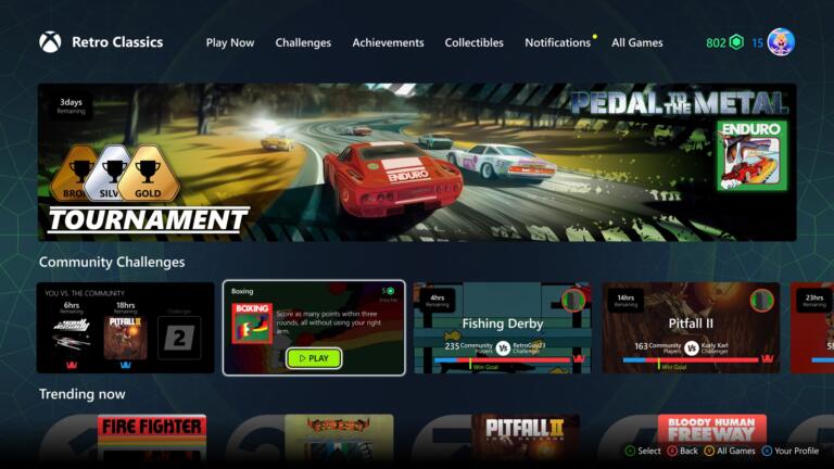Retrogaming e non solo nell’ultimo aggiornamento di XBOX