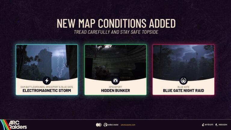 ARC Raiders: nuove condizioni per le mappe Il Varco Blu, Spazioporto e Campo di battaglia della diga