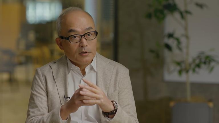 Hiroki Totoki, CEO di Sony, durante l'intervista al Wall Street Journal in merito a Sony e PlayStation