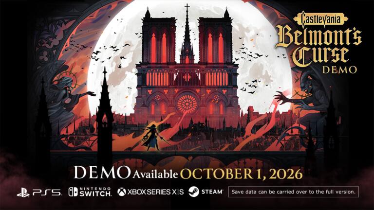 Castlevania Belmont's Curse: 1° Ottobre Disponibile Demo