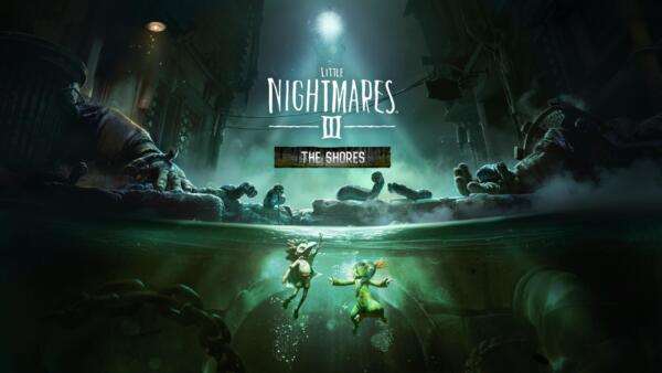 Key art ufficiale di Little Nightmares 3: The Shores con Low e Alone