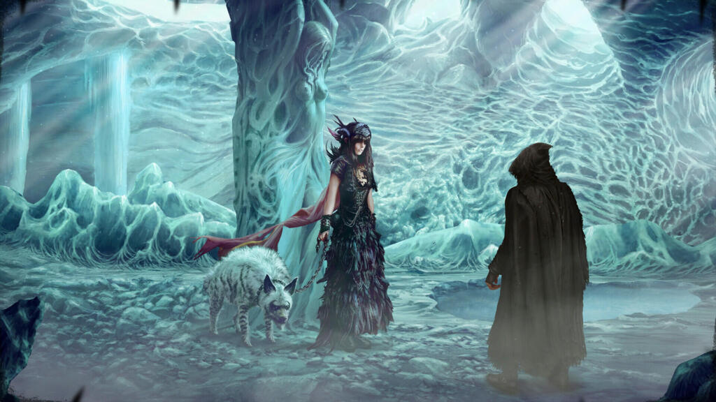 Tormentum II: due personaggi in un paesaggio surreale e ghiacciato, screenshot ufficiale