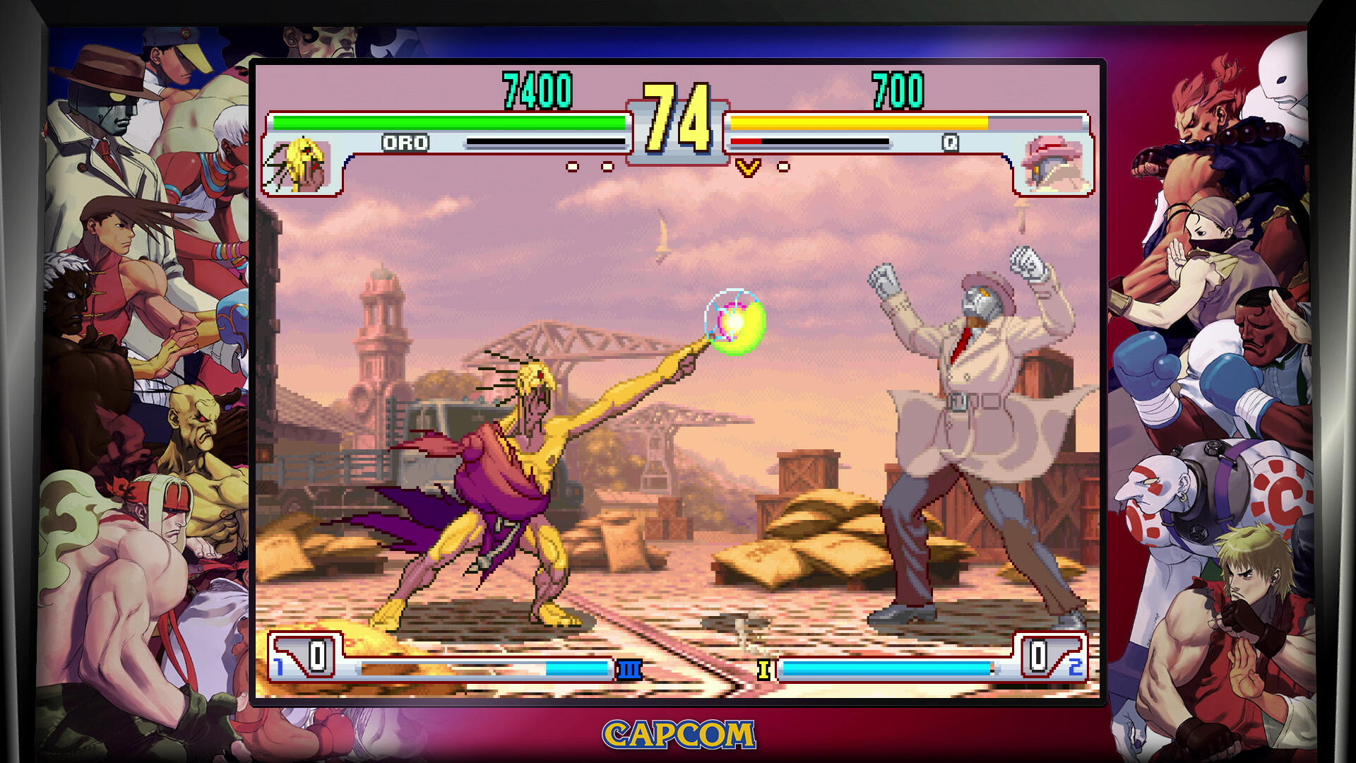 Street Fighter III Third Strike: Oro e Q si affrontano in uno screenshot ufficiale della 30th Anniversary Collection