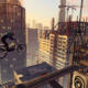 Trials Rising di RedLynx: motociclista salta tra i tetti di grattacieli in un livello urbano