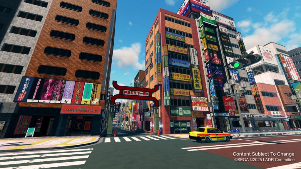 Yakuza Blocks Like a Dragon, ricostruzione di Kamurocho e dell'ingresso di Tenkaichi Street su Roblox