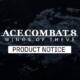 Artwork promozionale ufficiale di Ace Combat Zero: The Belkan War con i caccia da combattimento in formazione.