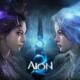 Artwork promozionale in 16:9 di AION 2 che ritrae una guerriera alata in armatura bianca e dorata con spada scintillante