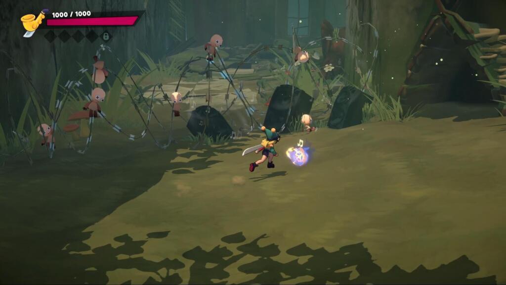 Artwork ufficiale e schermata di gioco per Alpha Nomos: debutta su PC, PS5 e Xbox Series X|S il rhythm-action roguelite