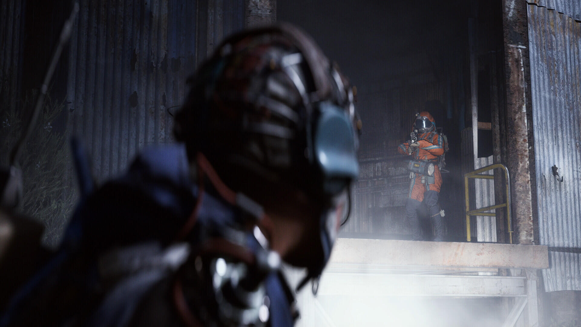 Screenshot in-game di ARC Raiders con i Raider impegnati in uno scontro a fuoco contro le macchine ostili sulla superficie devastata.