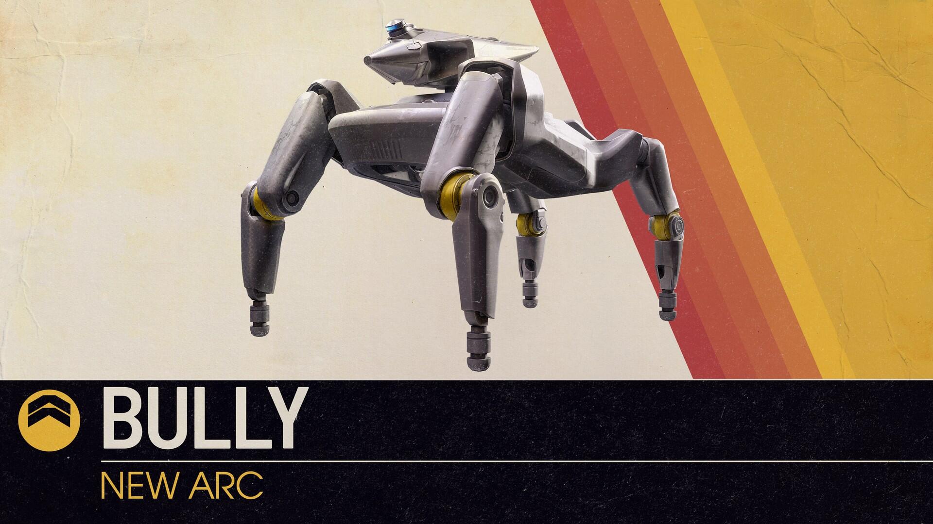 Rendering ufficiale del nuovo nemico robotico Bully introdotto con l'aggiornamento Frozen Trail di ARC Raiders.