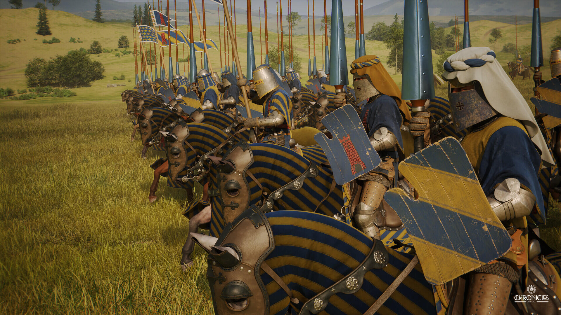 Fase di assedio con fortificazioni e arcieri in Chronicles: Medieval