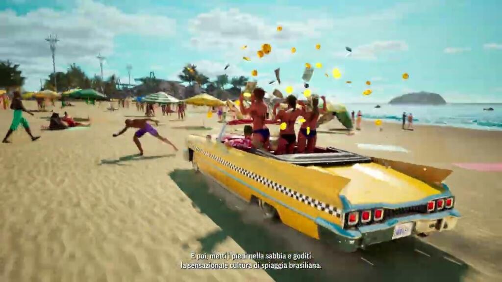 Schermata ufficiale della mappa del Brasile presentata nel trailer di Crazy Taxi: World Tour