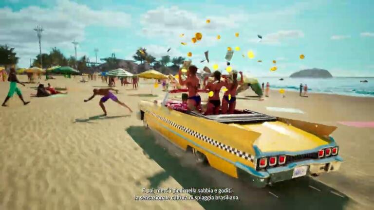 Schermata ufficiale della mappa del Brasile presentata nel trailer di Crazy Taxi: World Tour