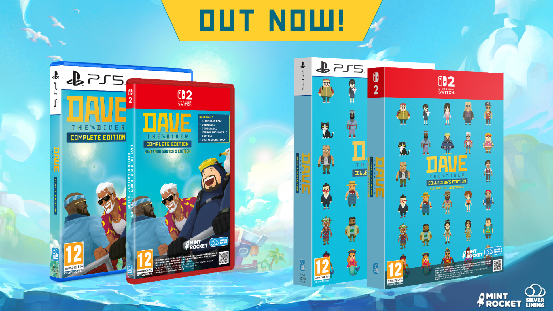 Artwork promozionale del DLC In the Jungle per DAVE THE DIVER con nuovo bioma fluviale e ristorante grill.