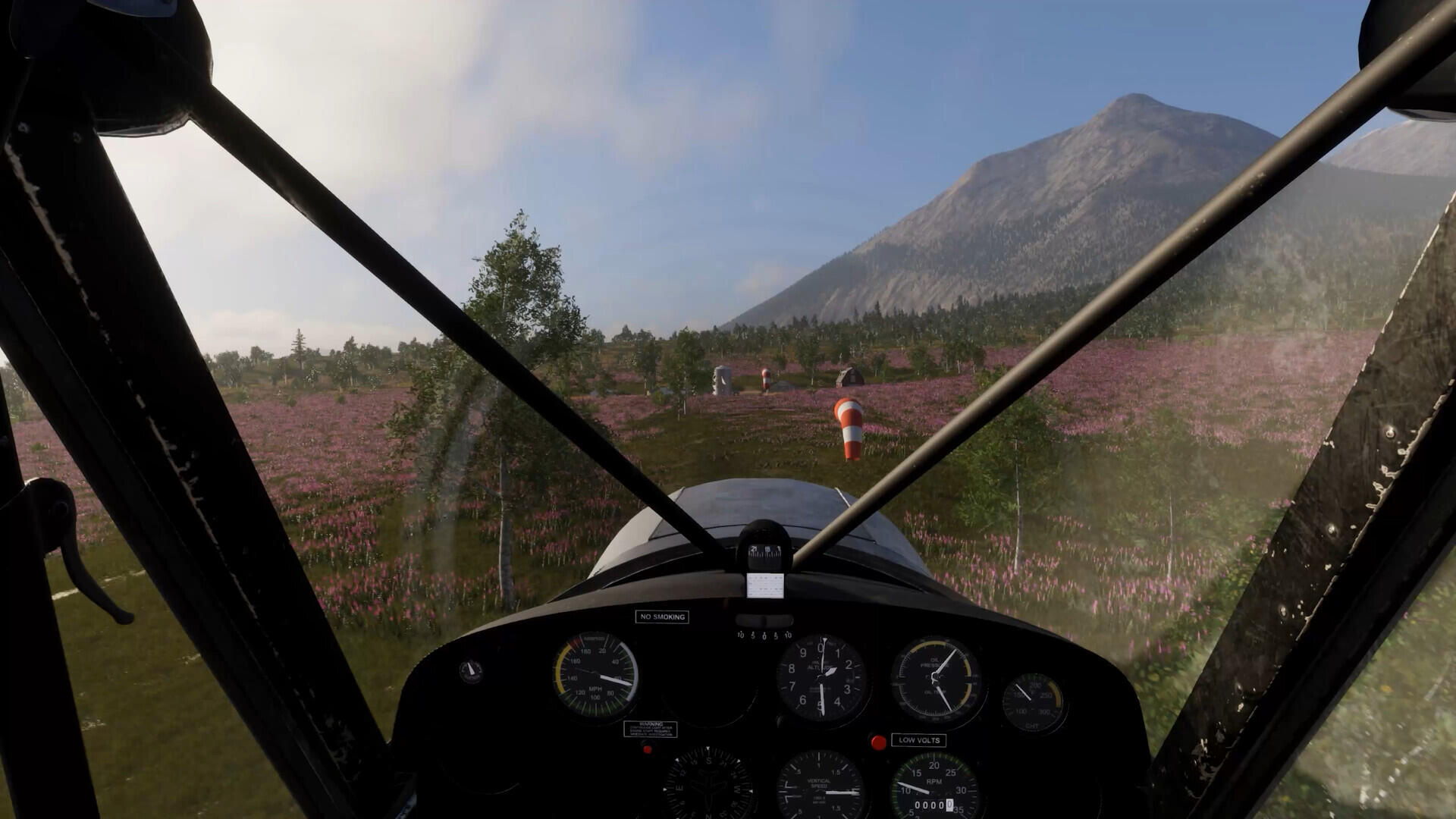 Screenshot ravvicinato della cabina di pilotaggio in Deadstick Bush Pilot Simulator