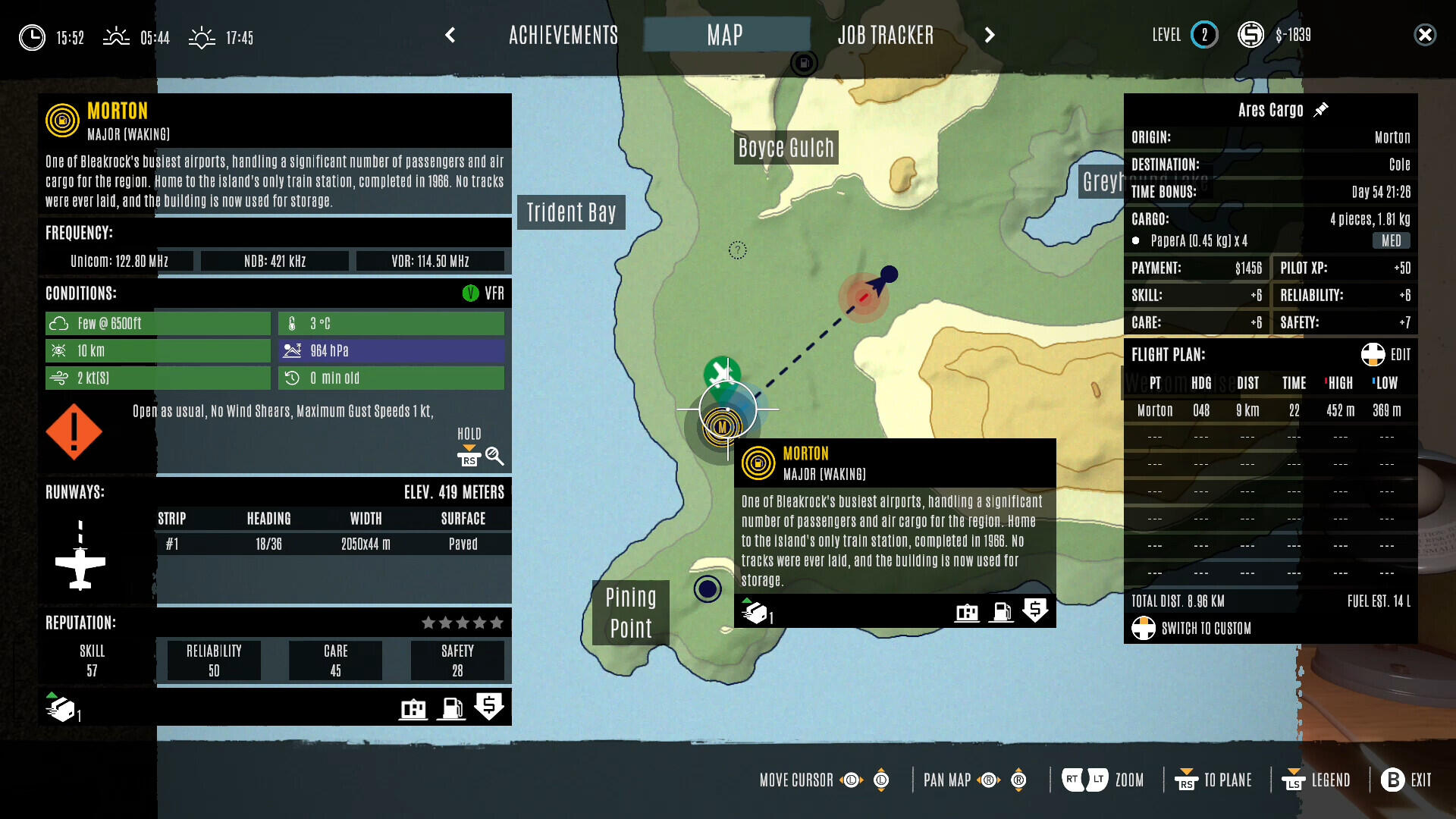 Screenshot di un aereo leggero sulla pista in Deadstick Bush Pilot Simulator