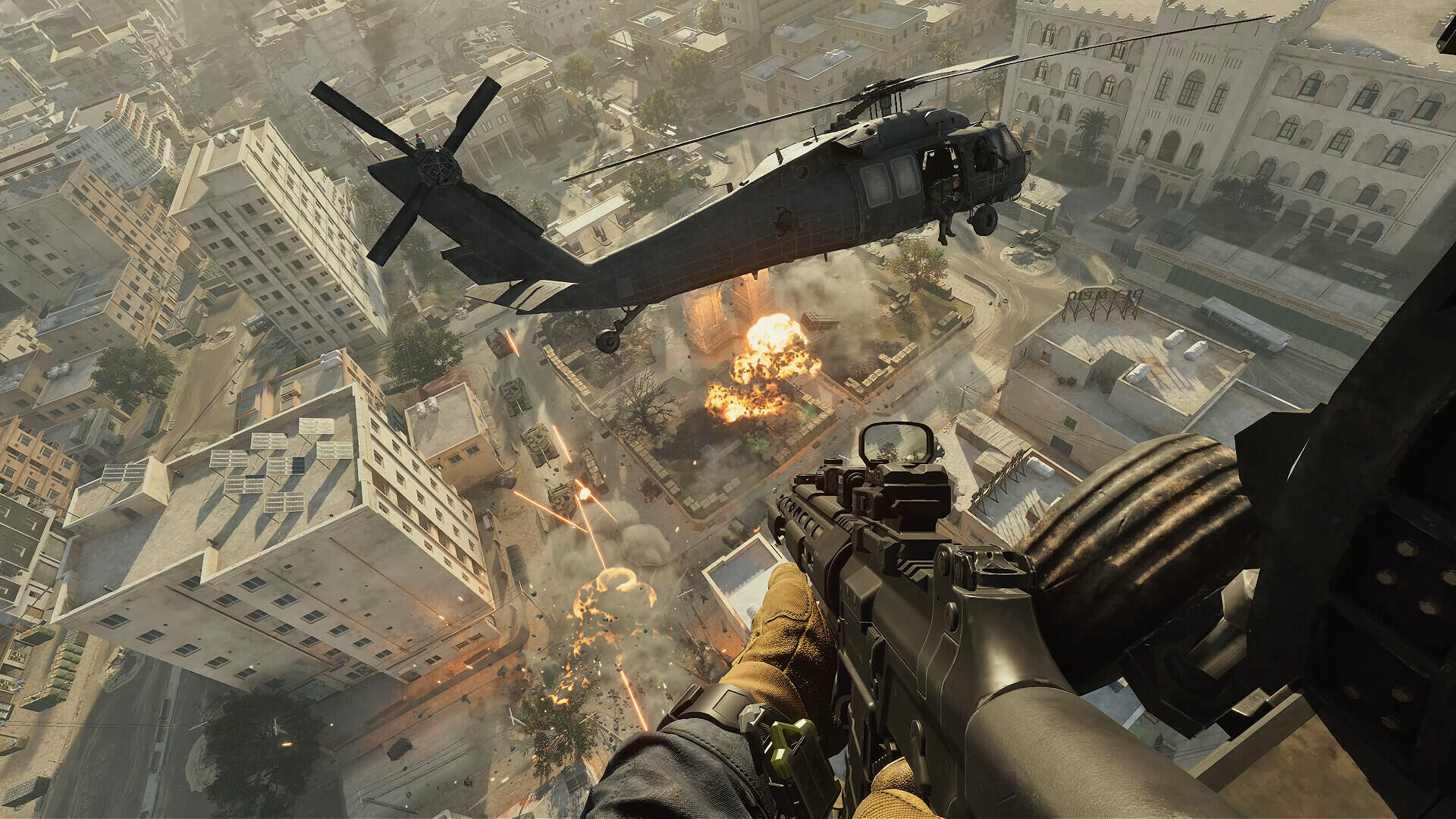 Screenshot in-game dell'interfaccia utente e dell'inventario delle armi in Delta Force