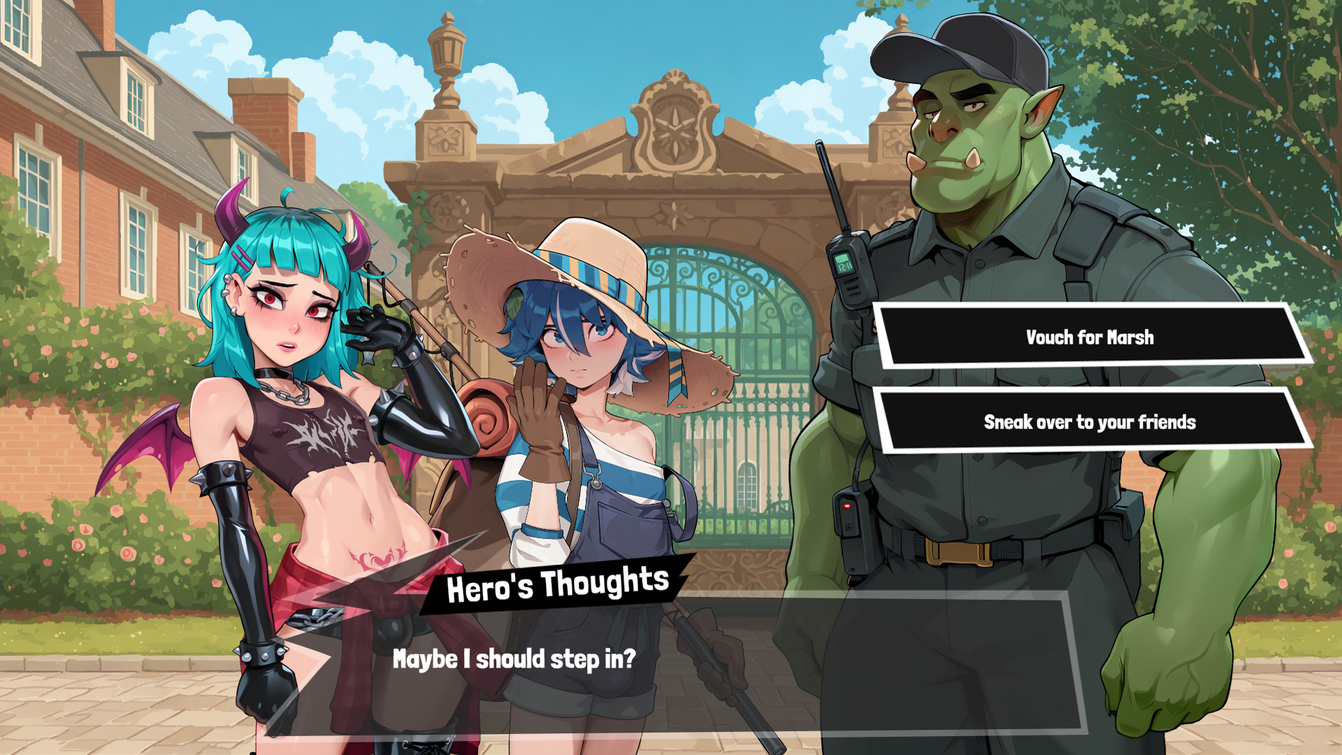 Artwork promozionale di FEMBOY FUTA HOUSE: Sticky Fingers che illustra i nuovi personaggi
