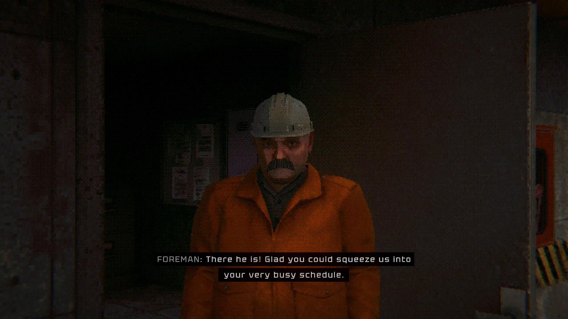 Screenshot di gameplay di GRINDWORM che mostra gli indicatori di pressione, temperatura e ossigeno sul cruscotto della scavatrice.