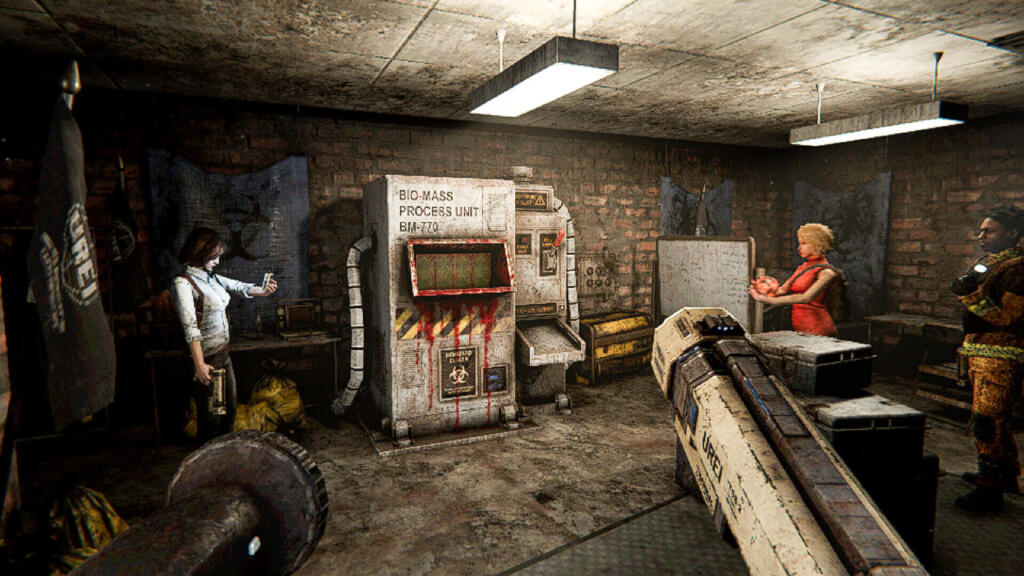 Schermata promozionale del survival horror LIVING HELL su Steam