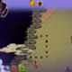 Screenshot ufficiale di gameplay di Lostbound che ritrae l'esplorazione del mondo mentre la Mano oscura avanza distruggendo il terreno alle spalle del protagonista.