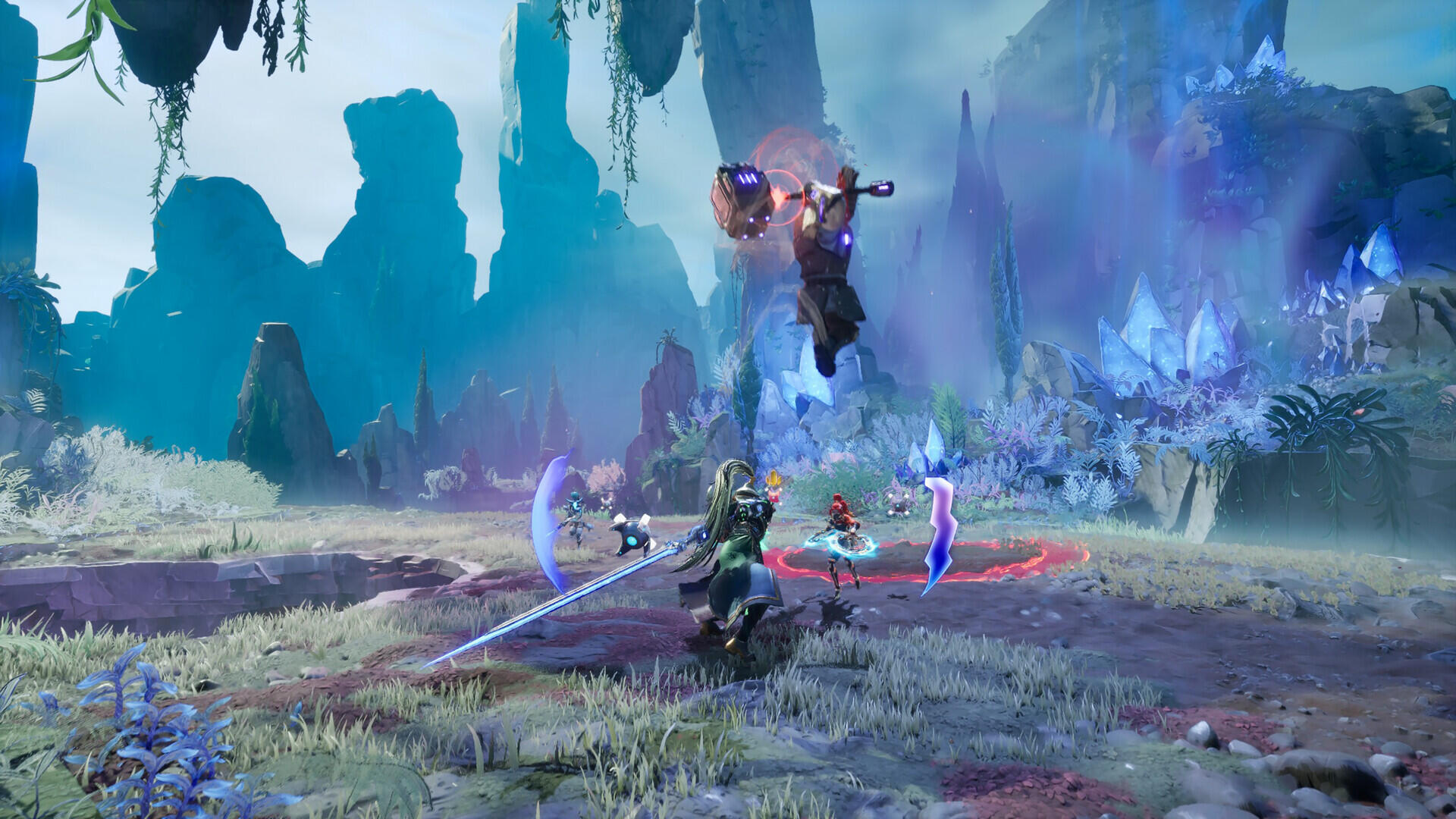 Screenshot dell'arena interdimensionale in Marked for Mayhem