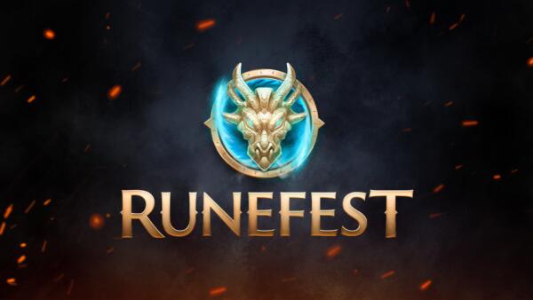 Key art ufficiale del RuneFest 2026 con il logo dorato e lo stemma del drago di RuneScape