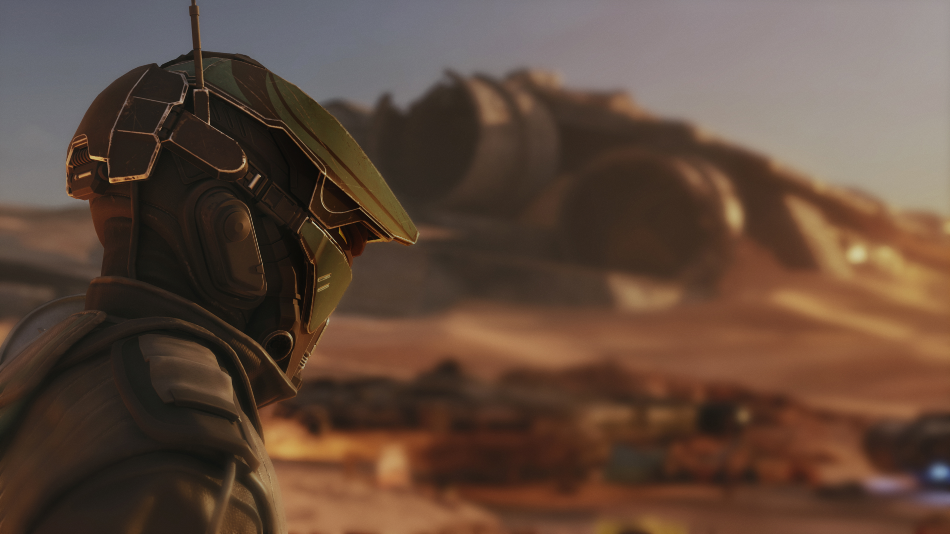 Screenshot in-game di Star Wars: Galactic Racer con il pilota protagonista Shade a bordo del proprio repulsorcraft da corsa.