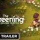 Key art ufficiale di The Regreening che ritrae la protagonista Viri accovacciata accanto a un coniglio in un prato fiorito con il logo del videogioco.